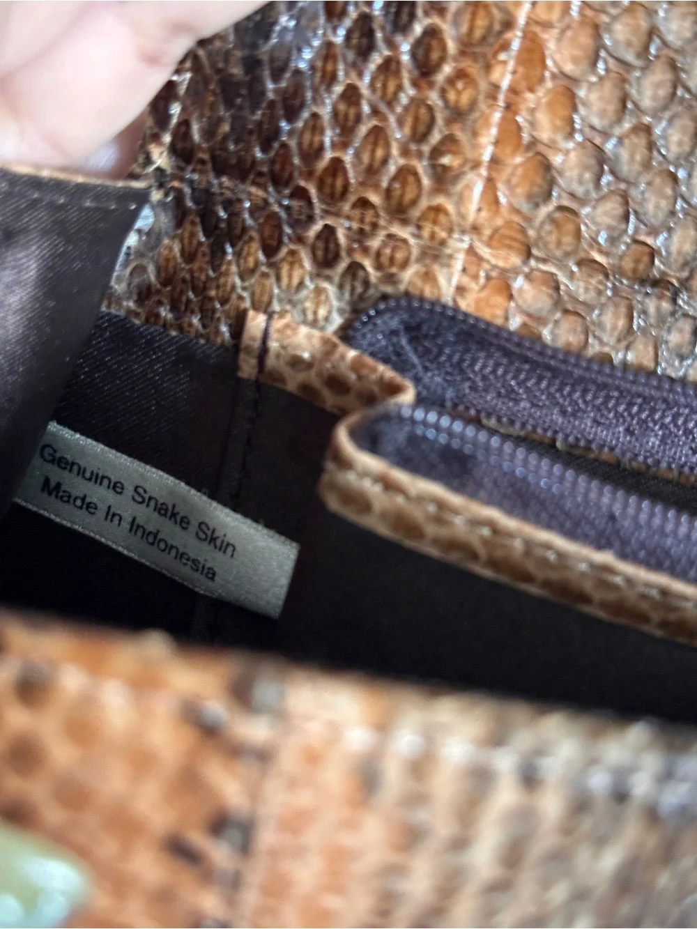 Vintage Snakeskin Purse - Picture 6 of 8